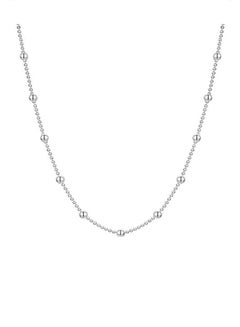 925 Sterling Silver Ball Chain Necklace - v1552139545/N21650203A_1