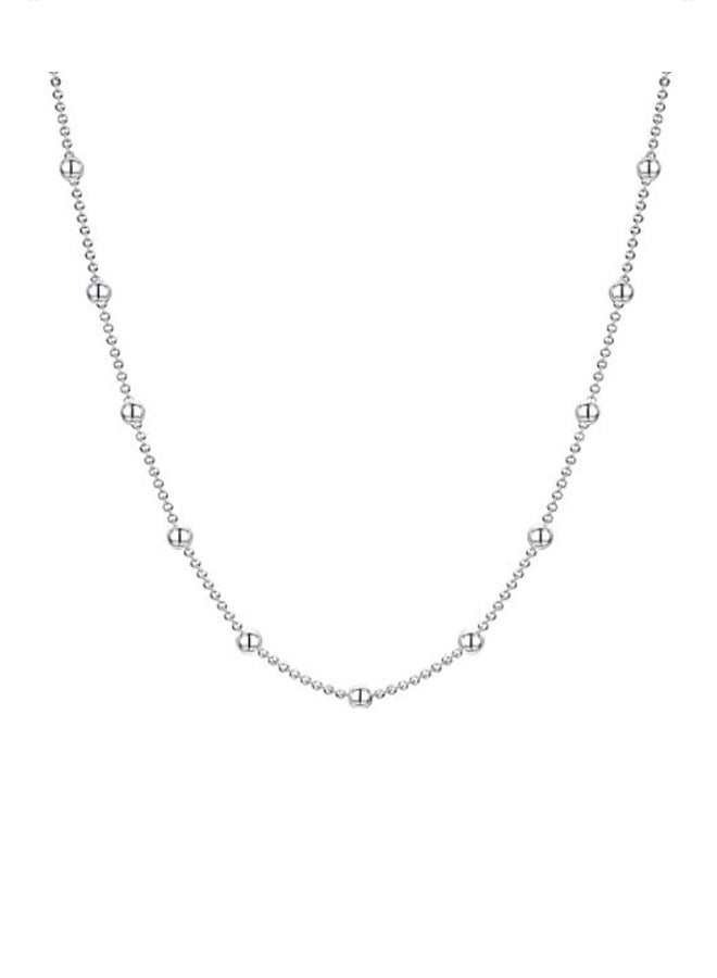 Amberta 925 Sterling Silver Ball Chain Necklace - Image 1