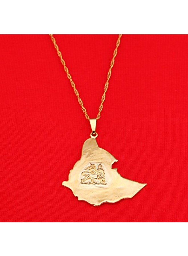 Ethiopian Map Pendant Necklace - v1552139560/N21650229A_2