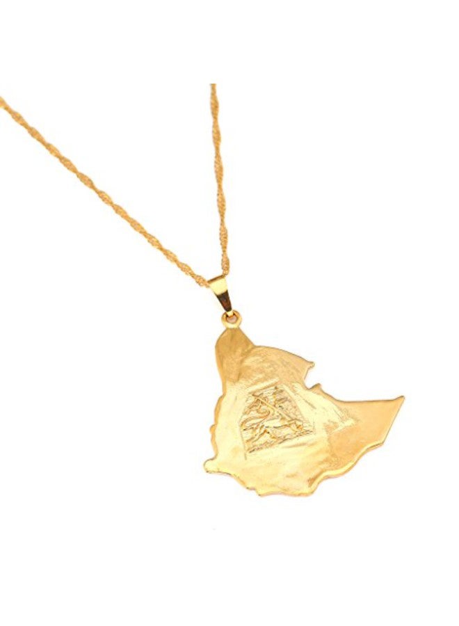 Ethiopian Map Pendant Necklace - v1552139561/N21650229A_1