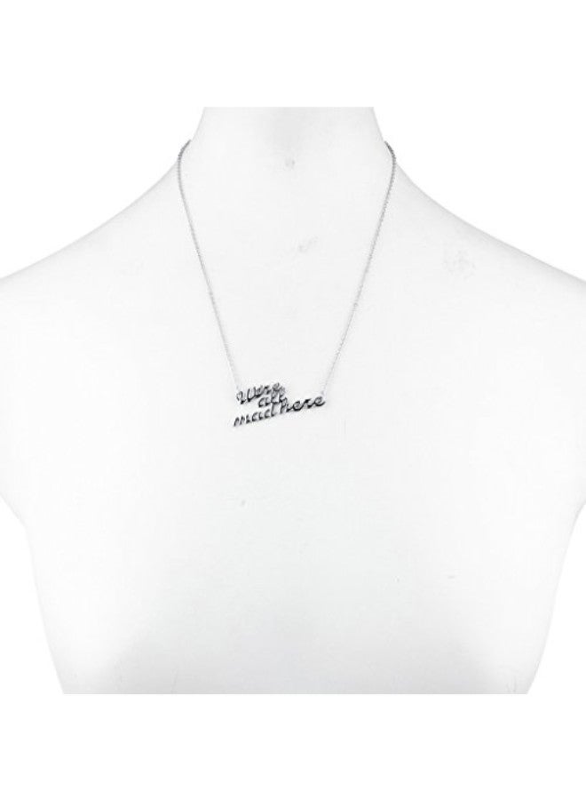 Lux Accessories - Silver Tone Brass Chain Necklace - Image 1