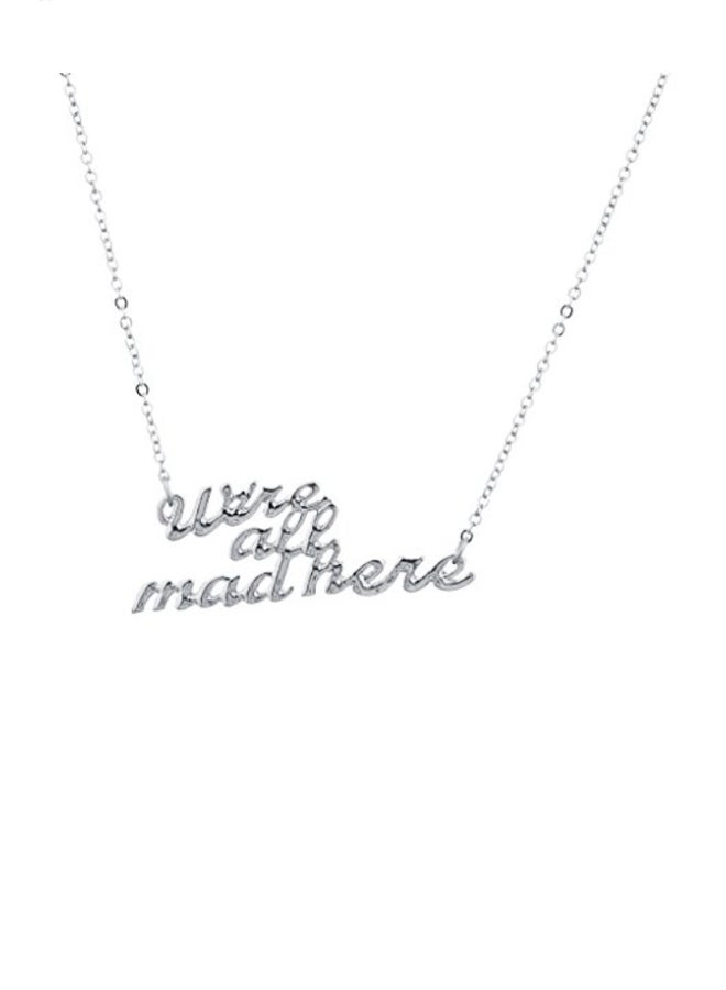 Lux Accessories - Silver Tone Brass Chain Necklace - Image 1