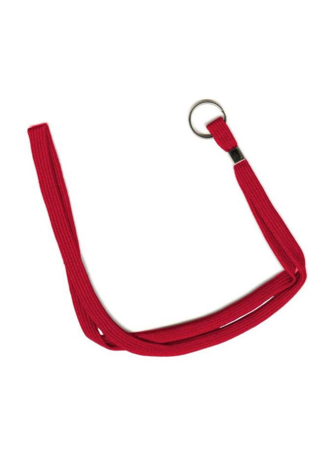 بيندرماكس طقم حوامل شارة الاسم مزود بحلقة من 50 قطعة أحمر