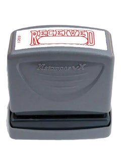 Xstamper Pre-Inked Received Stamp Grey/Red 