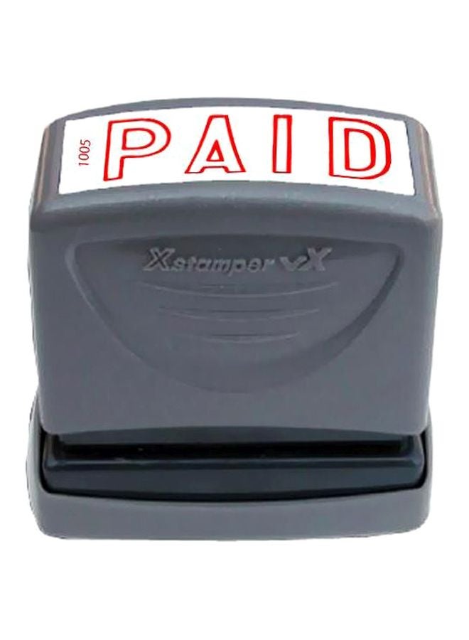 Xstamper Pre-Inked E-Mailed Stamp Grey/Red 
