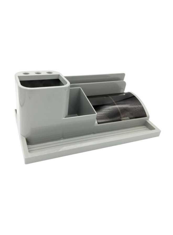 Elsoon Compact Desk Organizer Grey