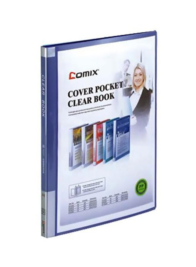 COMIX Cover Pocket Book File Folder Blue