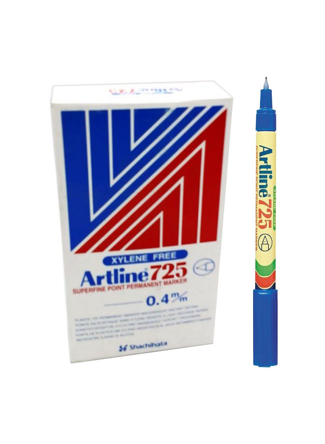 12-Piece Permanent Markers Black