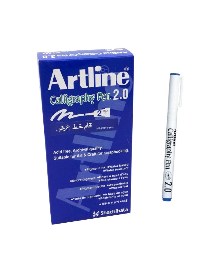 12-Piece Calligraphy Pens Blue