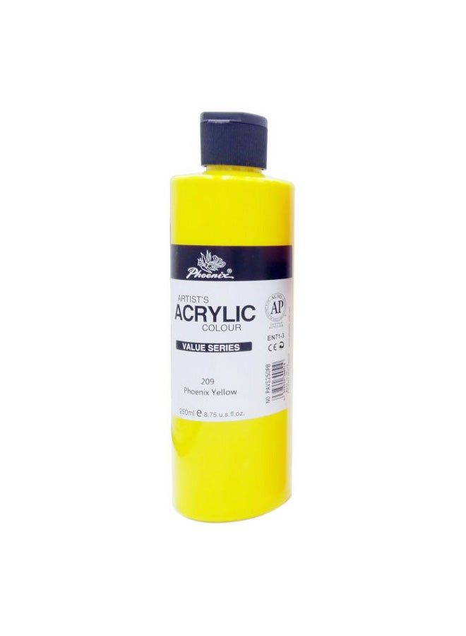 Phoenix Value Series Artist's Acrylic Colour 209 Phoenix Yellow