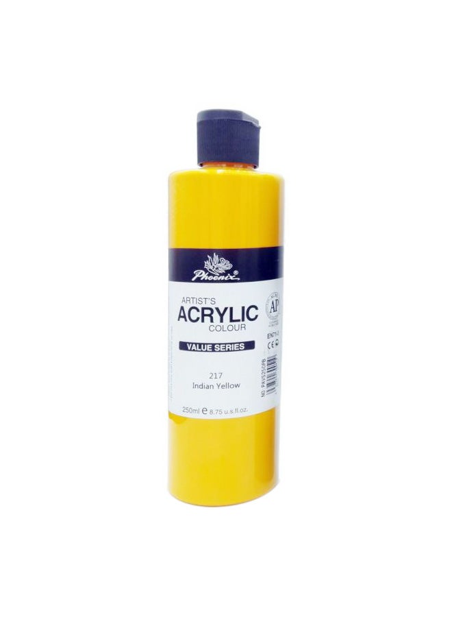 Phoenix Value Series Artist's Acrylic Colour 217 Indian Yellow