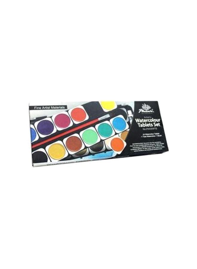 Phoenix 24-Piece Watercolour Tablets Multicolour