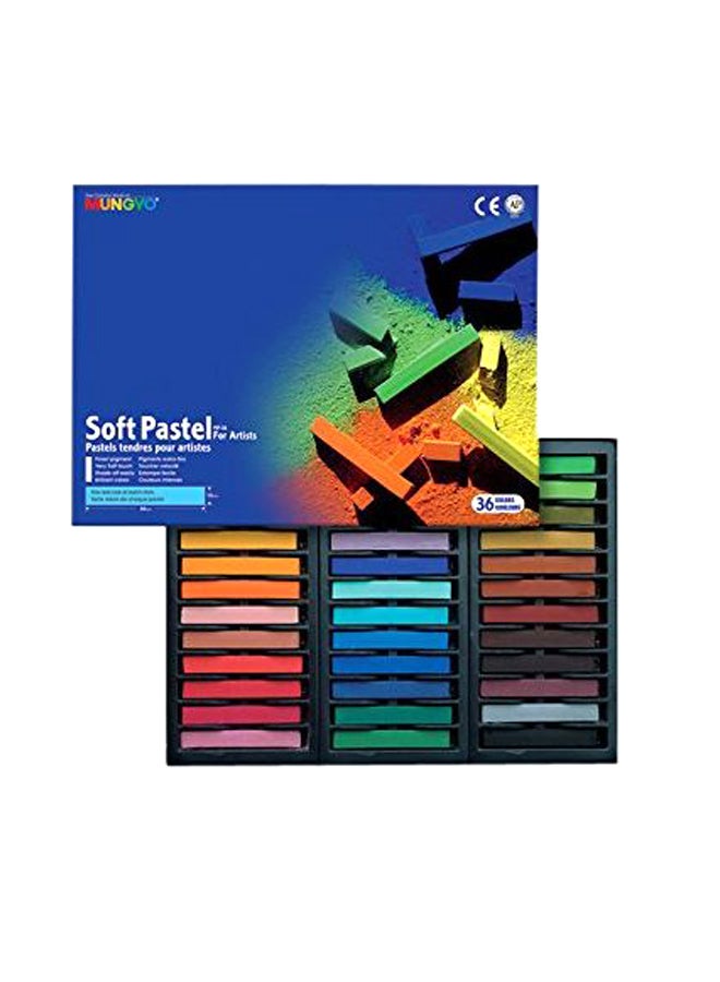 Mungyo 24-Piece Soft Pastel Set Yellow/Red/Green