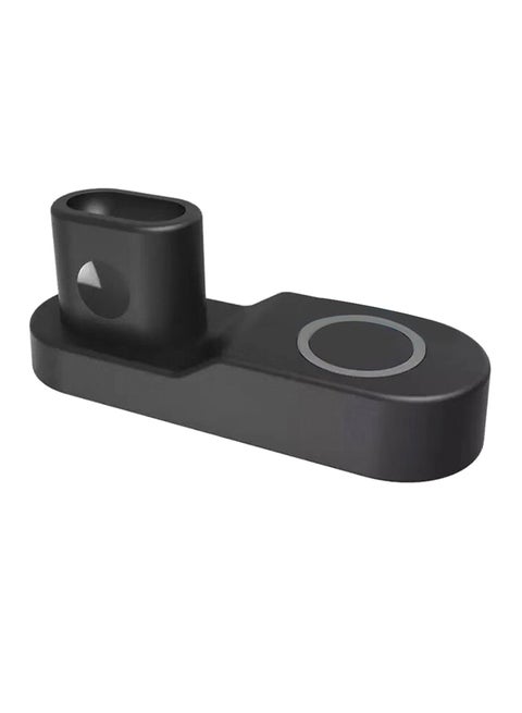 4-In-1 Wireless Charging Dock Station For Apple Watch Series 4/Apple iPhone XS Max/Apple AirPods Black