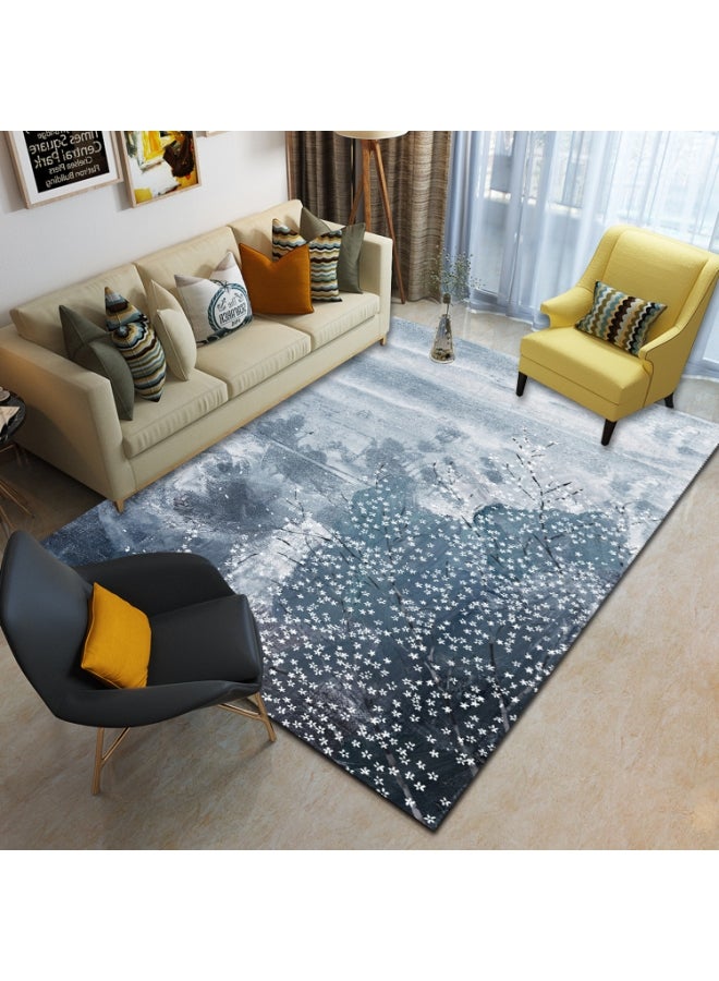 GOOTOY Printed Floor Carpet Polypropylene Black/White 140x200cm 