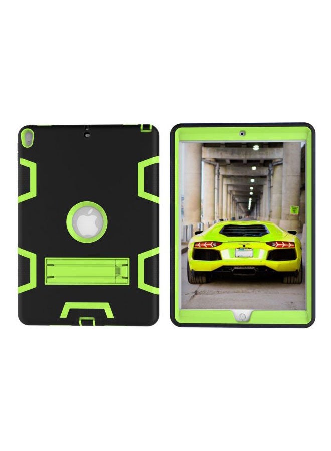Hybrid Case Cover With Kickstand For Apple iPad Pro 10.5-Inch Black/Green - Image 2