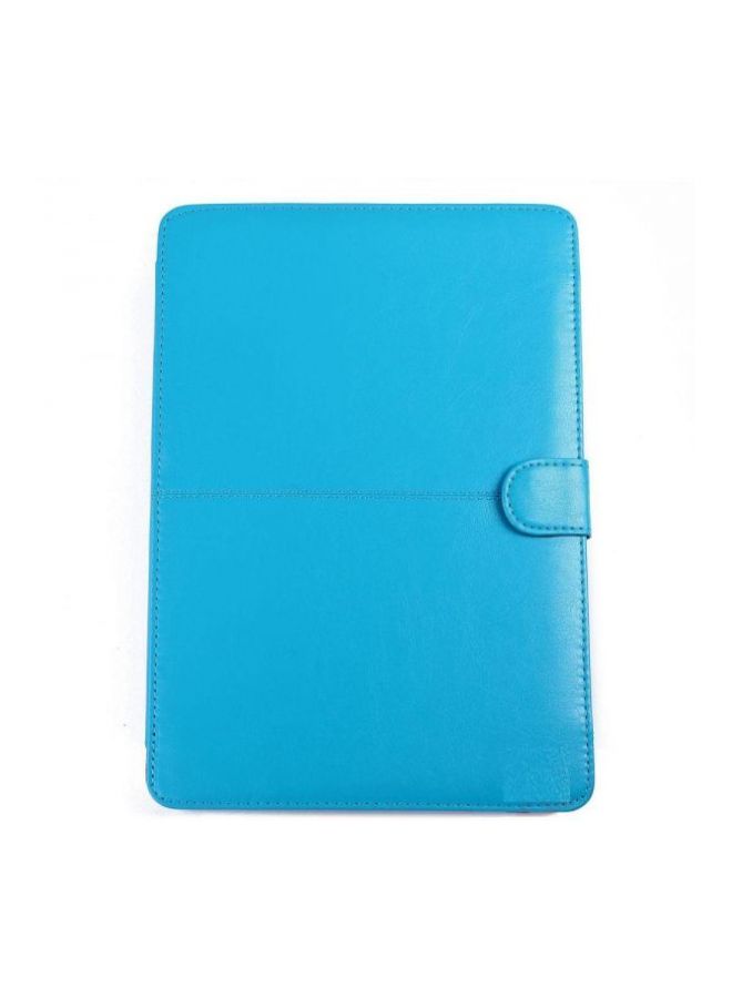 حافظة بغطاء حماية من الجلد قابلة للطي لجهاز ماك بوك برو مقاس 13/ 13.3 بوصة أزرق - Image 2
