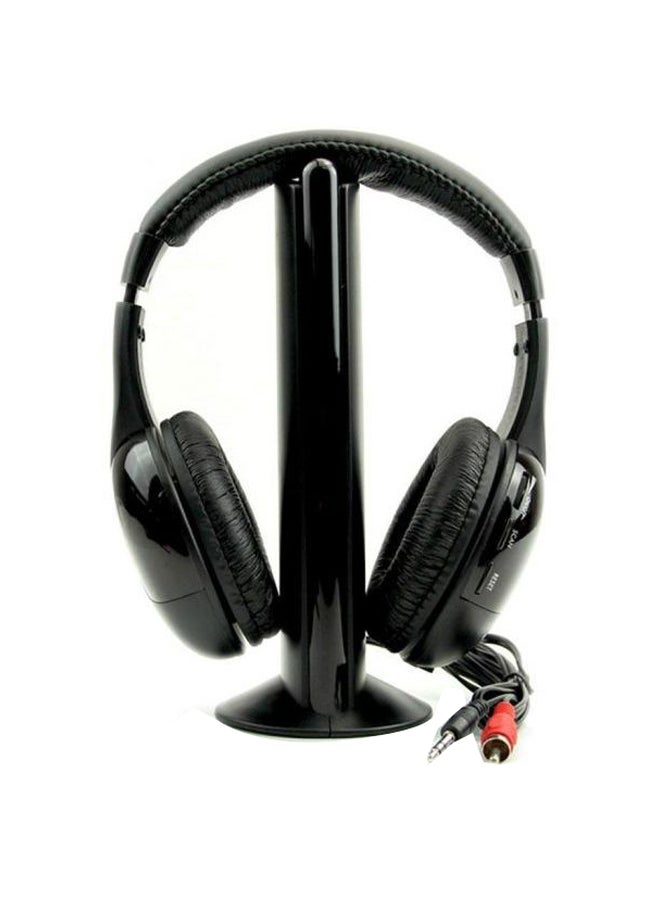 MH2001 5 In 1 Over-Ear Bluetooth Headphones With Mic Black - Image 1