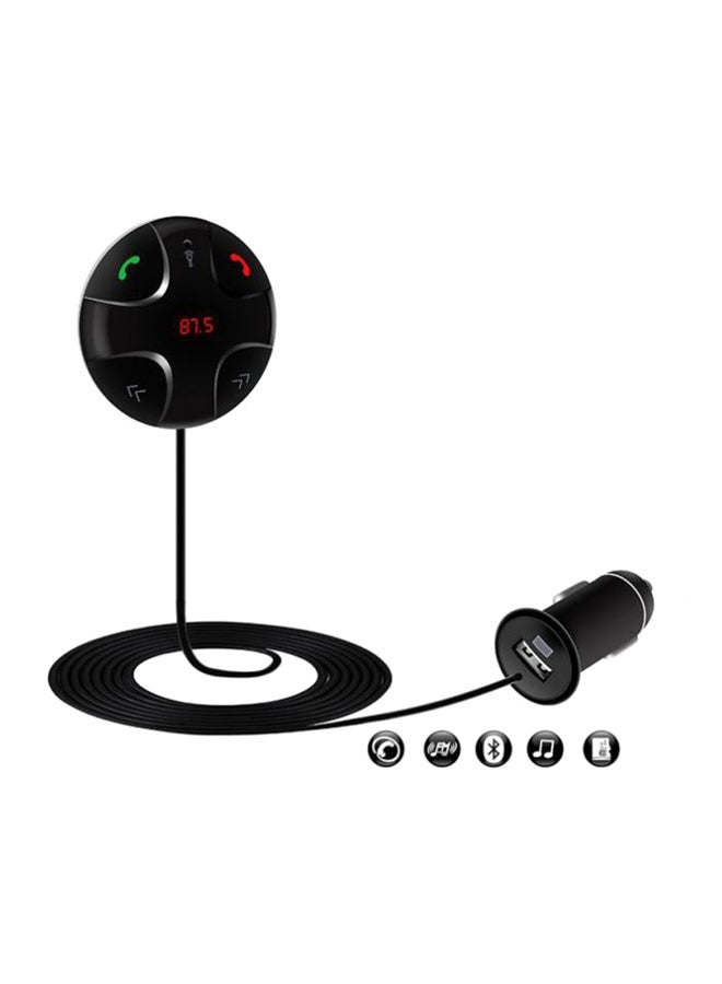 مشغل Mp3 بجهاز إرسال FM للسيارة يعمل بتقنية البلوتوث مع شاحن USB - Image 1