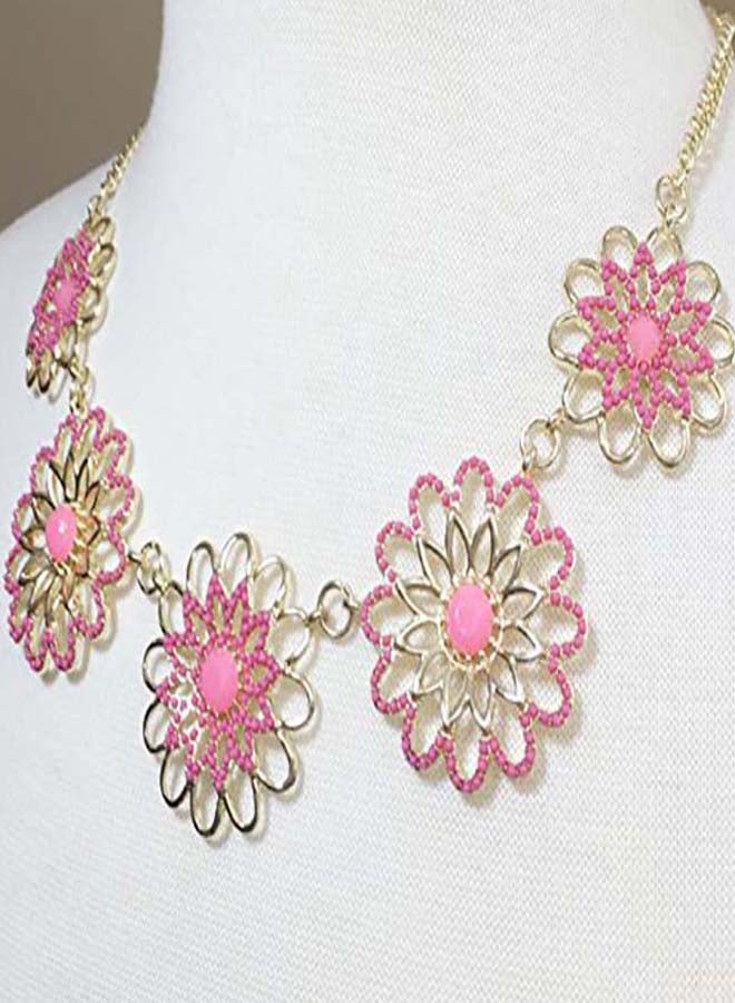 Gypsy Jewels Alloy  Daisy Outline Flower Cluster Jewellery Set  - Image 2