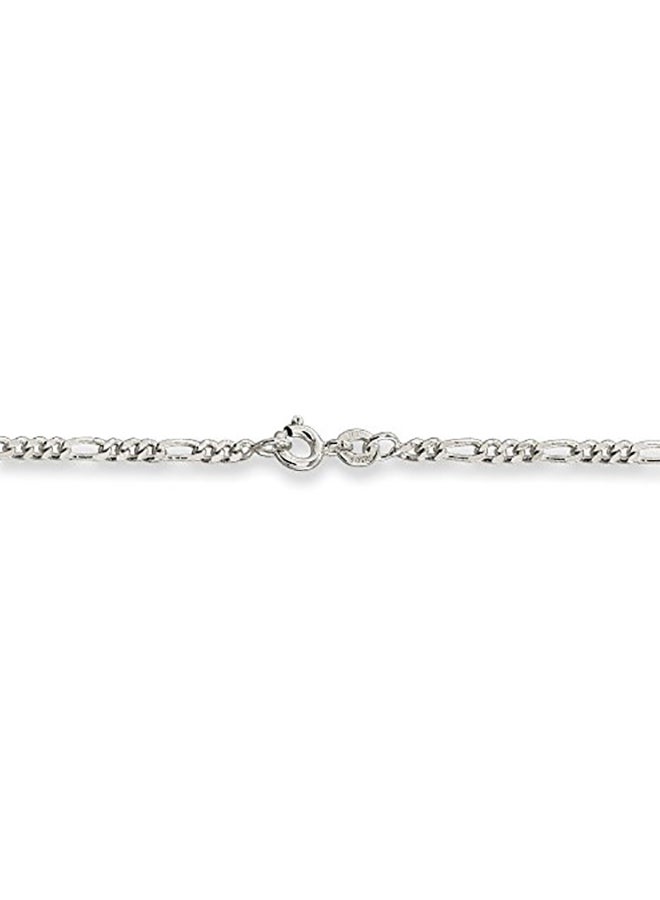 Jewels By Lux Sterling Silver Figaro Chain Necklace  - Image 2