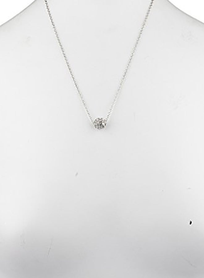 Lux Accessories Brass  Crystal Boho Natural Glitter Pendant Necklace - Image 2