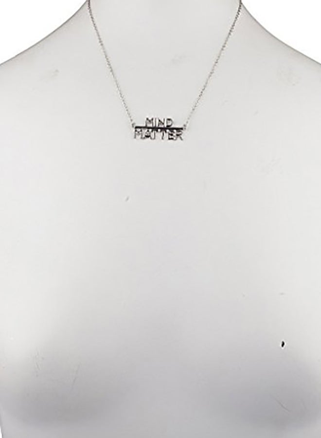 Lux Accessories Brass  Mind Over Matter Pendant Necklace - Image 2