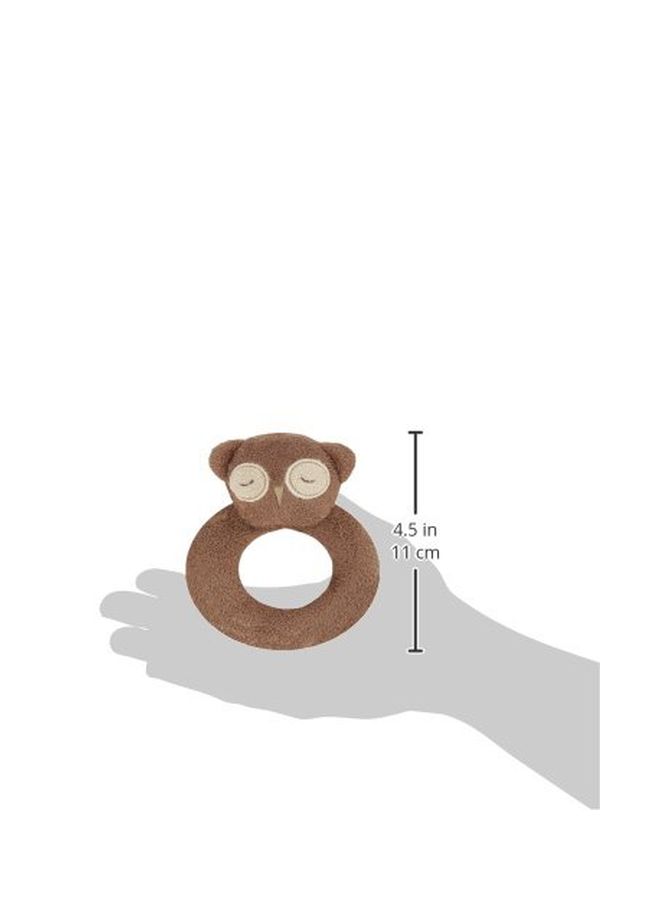 Angel Dear Owl Shaped Ring Rattle  - Image 2