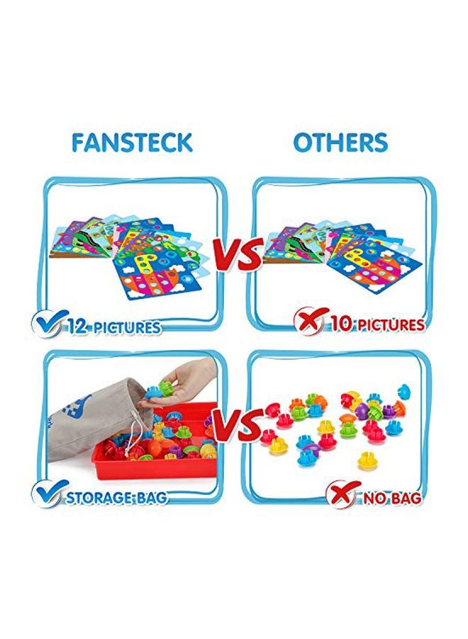 Fansteck Button Idea Mosaic Pegboard - Image 3