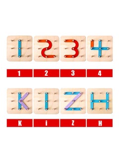 kizh Wooden Letter And Number Construction Activity Set  - Image 1