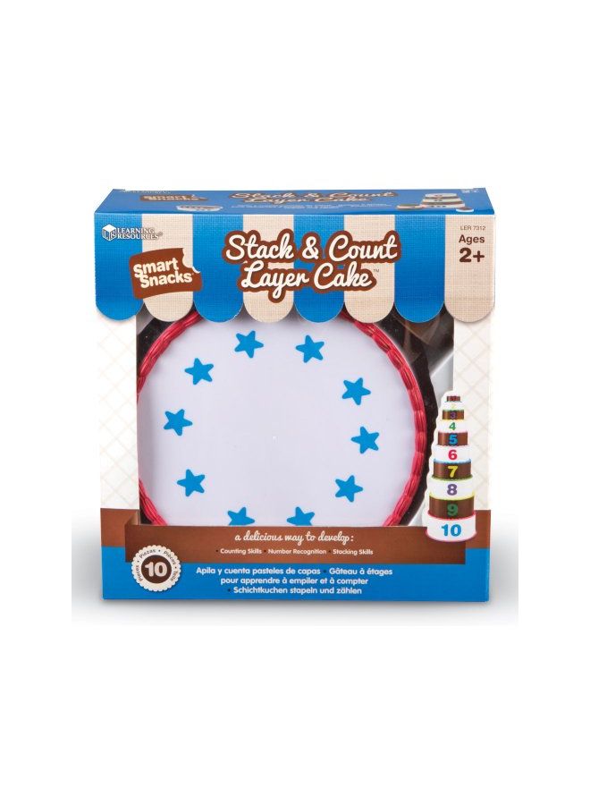 Learning Resources 10-Piece Stack And Count Layer Cake LER7312 - Image 3