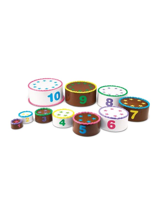Learning Resources 10-Piece Stack And Count Layer Cake LER7312 - Image 1