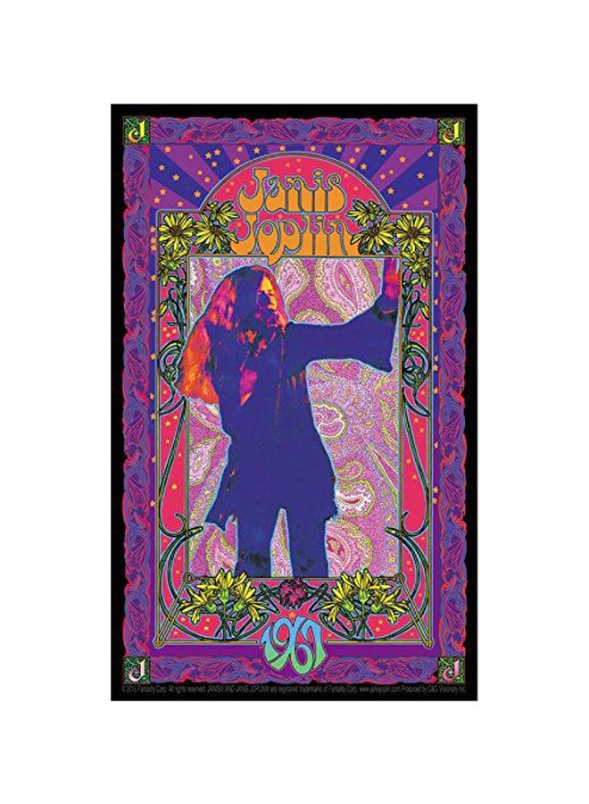 Licenses Products Janis Joplin Poster Wall Sticker