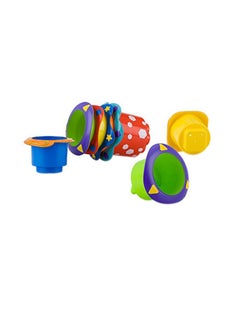 Nuby 5-Piece Bath Time Fun Splish Splash Cups 93061CS3-24  - Image 1