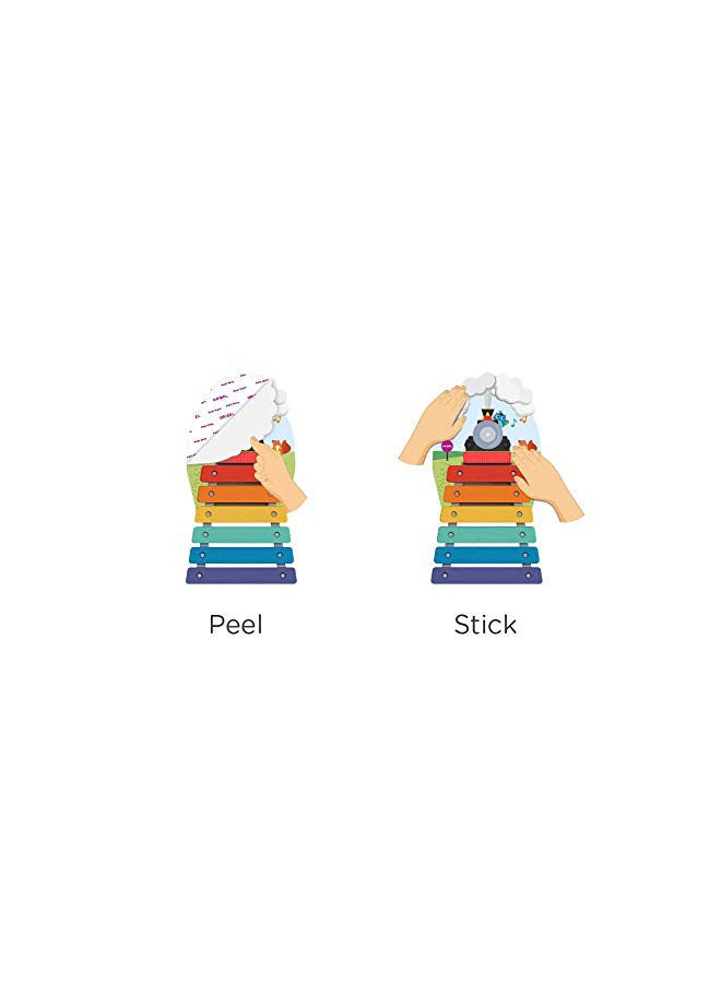 ORIBEL Musical Rail Track Xylophone Wall Toy - Image 2