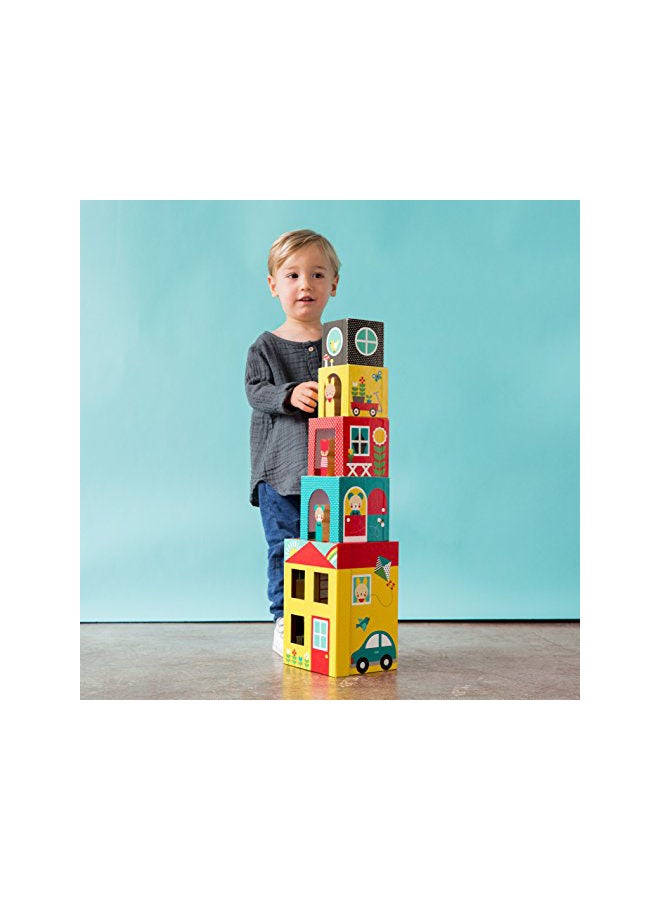 بيتي كولاج مجموعة لعب مكعبات بناء منزل بيك - أ - بو - Image 2