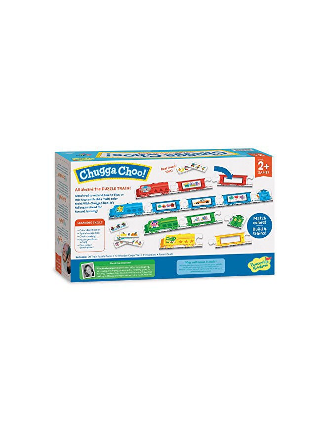 Peaceable Kingdom Chugga Choo The Colourful Puzzle Game SG_B07B423778_US - Image 2