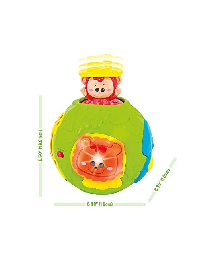 KiddoLab Jungle Animal Roll And Learn Toy Ball  - Image 3