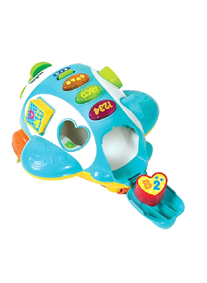 KiddoLab Musical Shape Sorter Toy Airplane  - Image 1