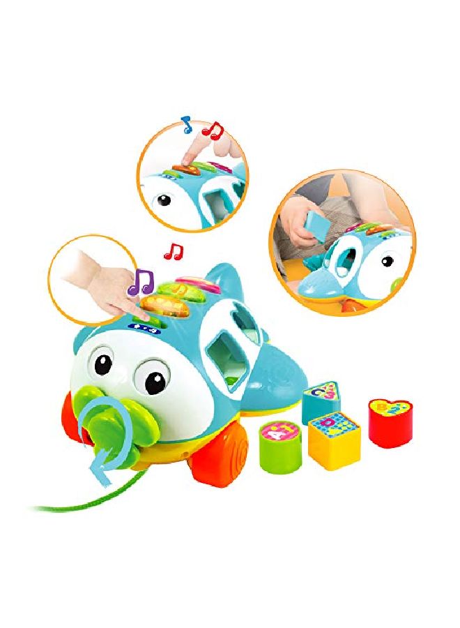 KiddoLab Musical Shape Sorter Toy Airplane  - Image 3