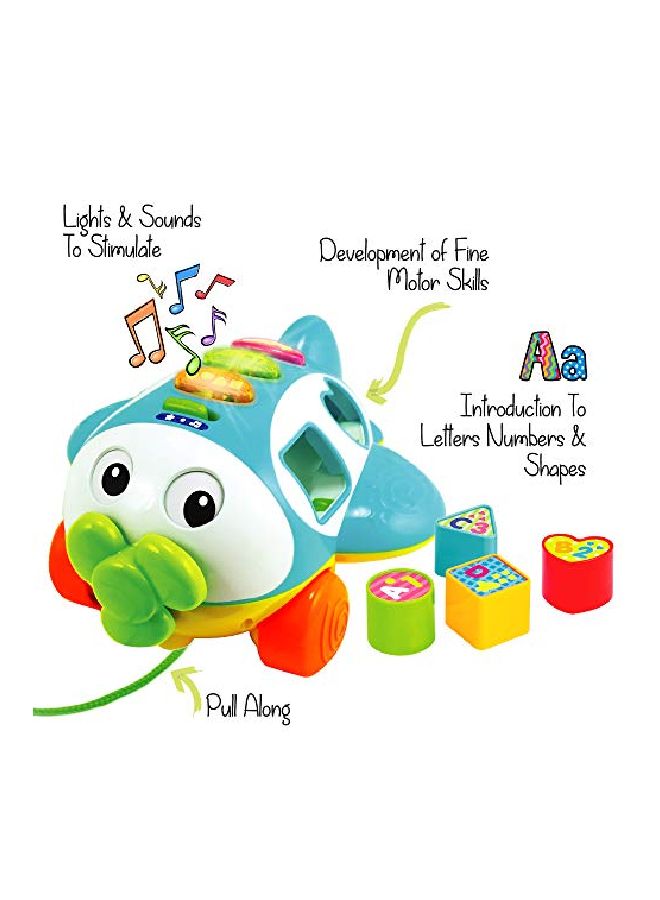 KiddoLab Musical Shape Sorter Toy Airplane  - Image 2