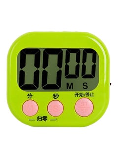 Multi-Function Countdown Timer Green 7.5x6.8cm