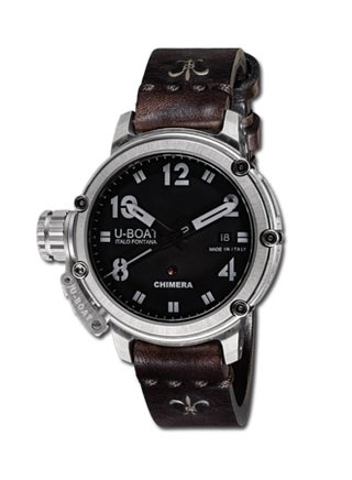 men Leather Chronograph Watch 7233 - v1552279087/N21450701A_1