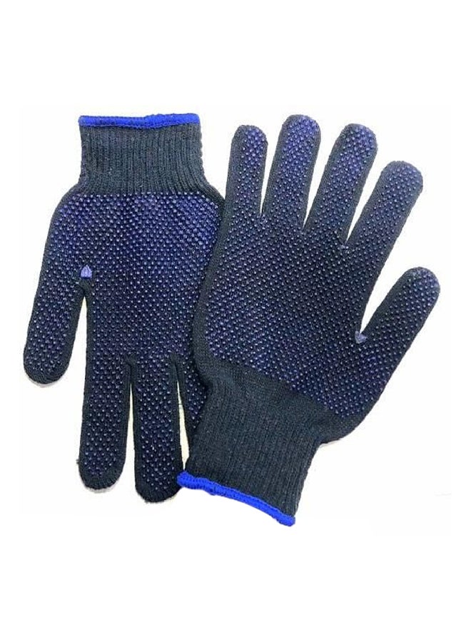 APEX Double Sided Dotted Safety Hand Gloves Blue 