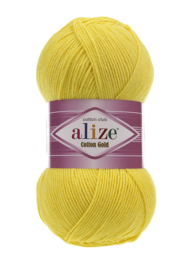 ALIZE Cotton Gold Hand Knitting Yarn Yellow 100grams