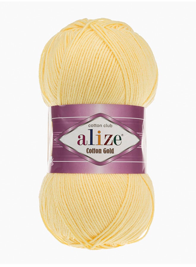ALIZE Cotton Gold Hand Knitting Yarn Light Yellow 100grams