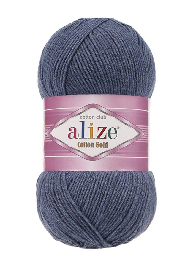 أليز غزل حياكة يدوية كوتون جولد مزيج بألوان الجينز 100جرام