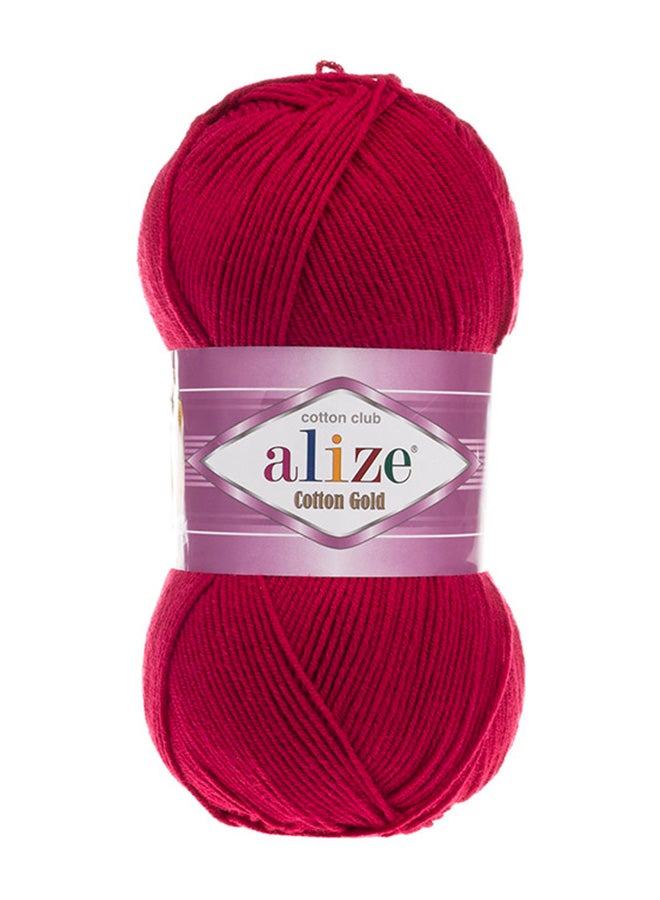 ALIZE Cotton Gold Hand Knitting Yarn Cherry 100grams