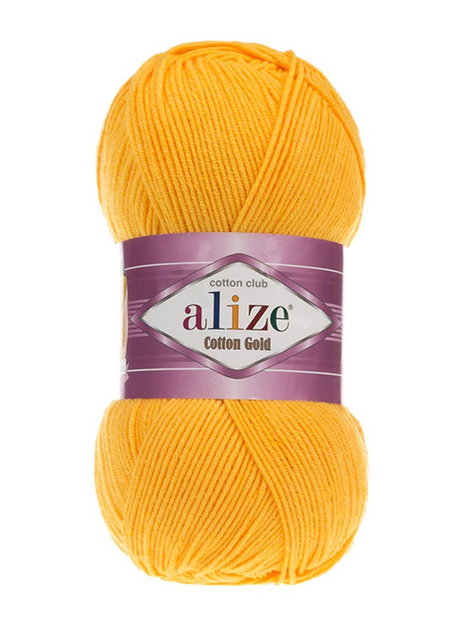 ALIZE Cotton Gold Hand Knitting Yarn Dark Yellow 100grams