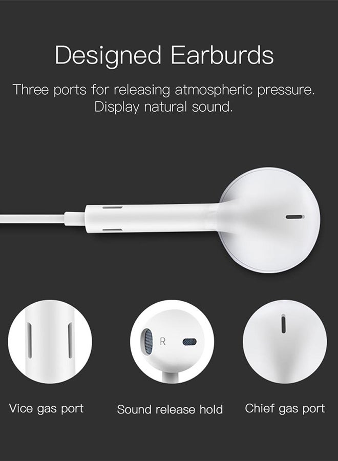 Yesido - In-Ear Wired Earphones White - Image 1